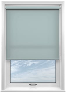 Roma, Aqua Haze - Motorised Roller Blind